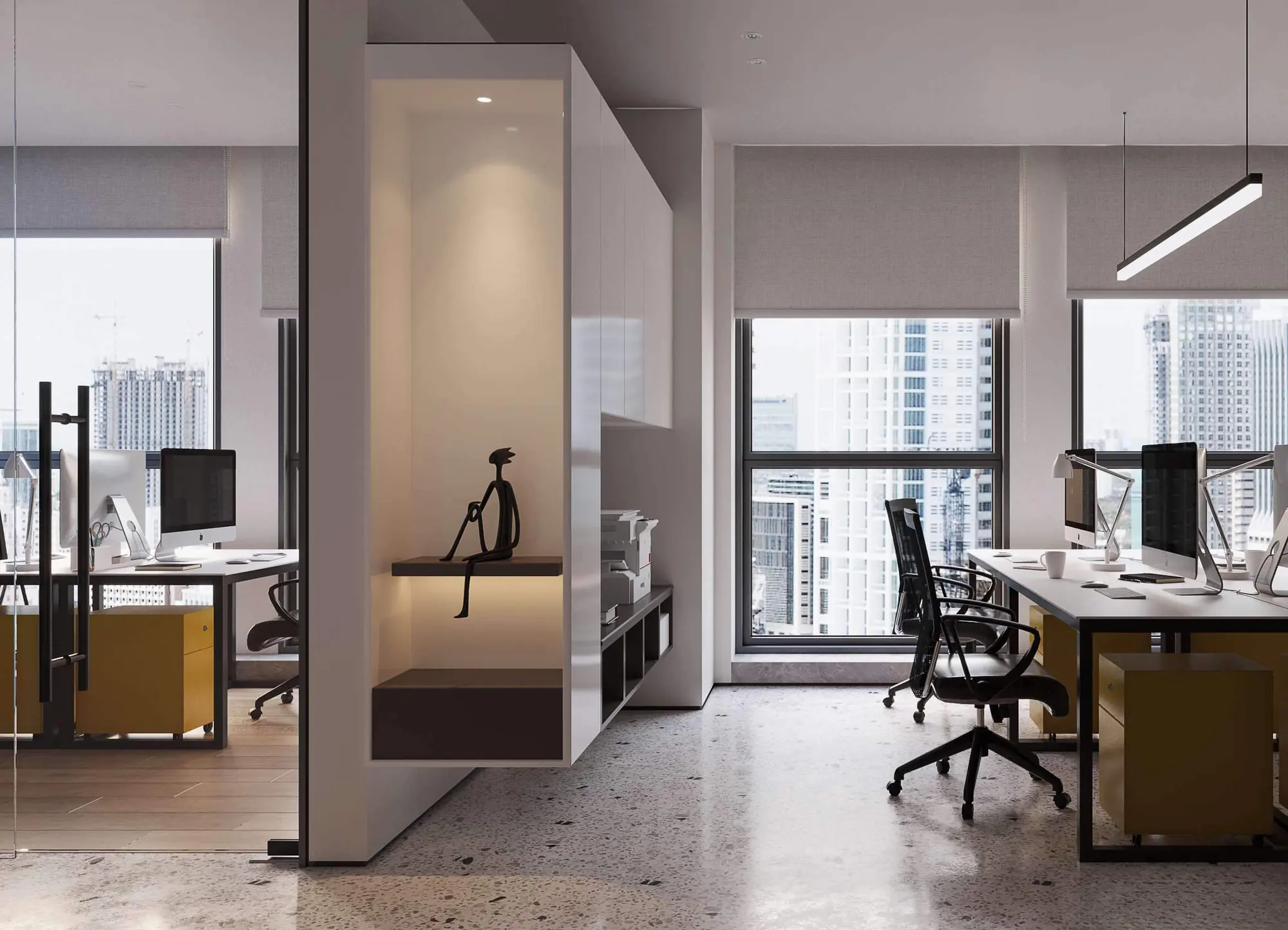 Commercial office fit-out project in the UAE